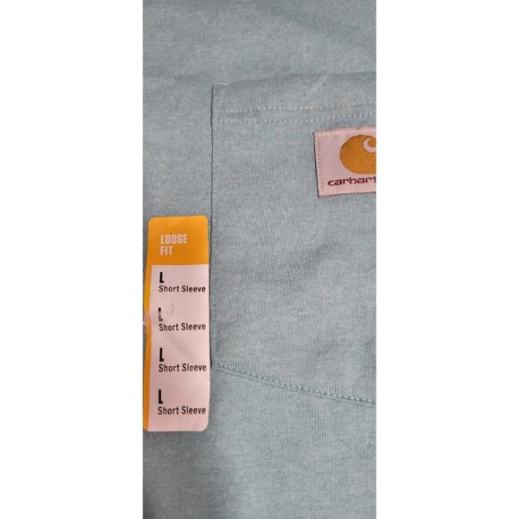 Men's Carhartt  Mens T-Shirt Fit Loose Short Sleeve Pocket T-Shirt Size Large - Picture 3 of 11